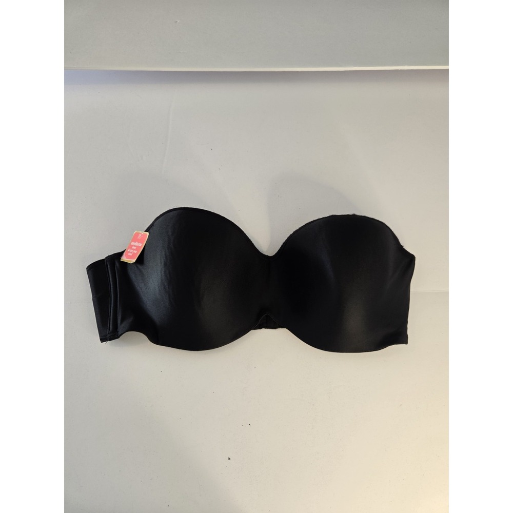 Lilyette by Maidenform Strapless Bra 34D Black Coolform Underwire NWT 212821